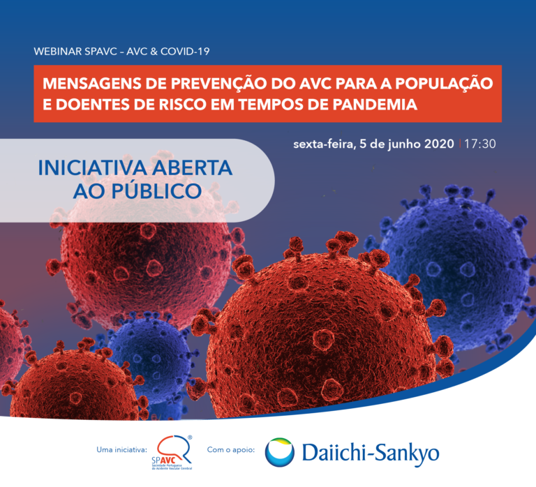 Especialistas divulgam medidas de prevenção do AVC para a população e doentes de risco no contexto da pandemia COVID-19