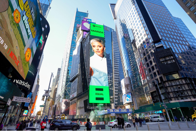 Mariza, artista EQUAL do Spotify, em destaque em Times Square
