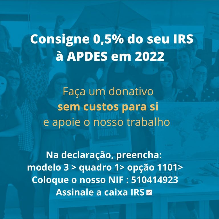 A APDES é uma ONGD portuguesa que trabalha há 17 anos a acreditar nas pessoas e na defesa dos seus direitos